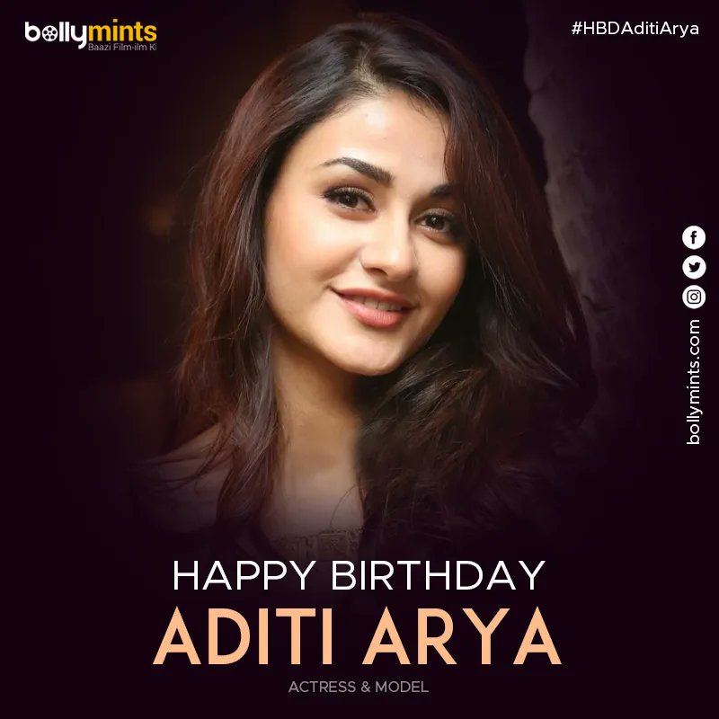 Wishing A Very Happy Birthday To Actress & Model #AditiArya !
#HBDAditiArya #HappyBirthdayAditiArya