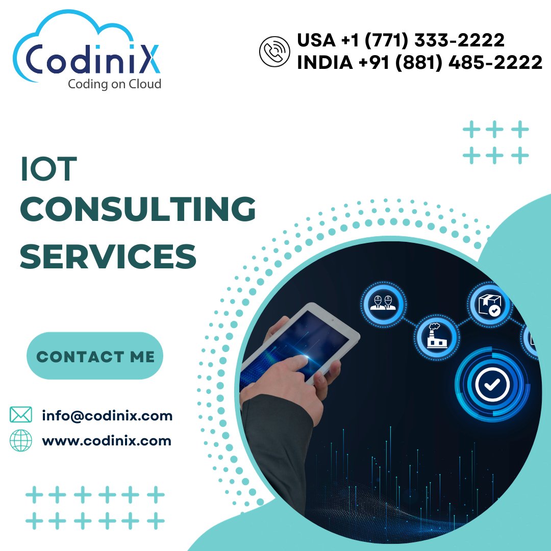 Codinix Technologies: Your Trusted IoT Consulting Partner 

codinix.com/internet-of-th… 

#iot #internetofthings #iotconsulting #iotservices #codinixtechnologies #iotstrategy #iotdeployment #iotmanagement #iotsecurity #iotdataanalytics #iotecosystem #iotmarketplace #iottrends