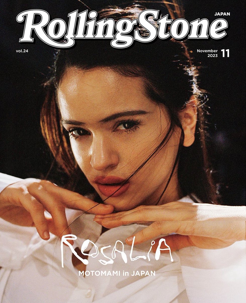 . @Rosalia protagoniza la portada de la edición de Noviembre de la revista Rolling Stone Japón.
