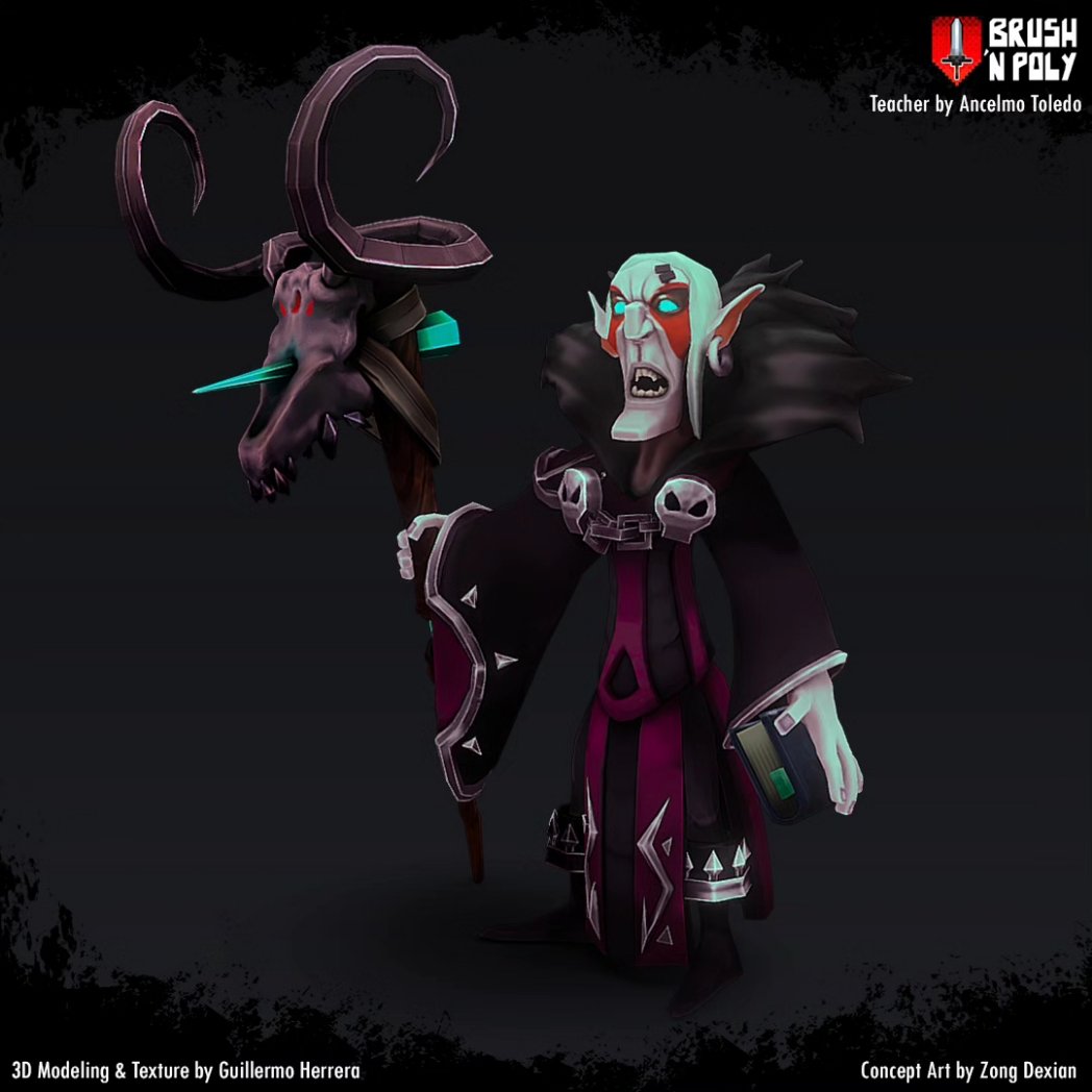 memosky24's tweet photo. Necromancer - 3D Character.
15 k Tris.
Texture - Handpainted. 
Concept Art - Zong Dexian.
Finished.
Teacher: Ancelmo Toledo. https://t.co/ULqqdFM8Nw