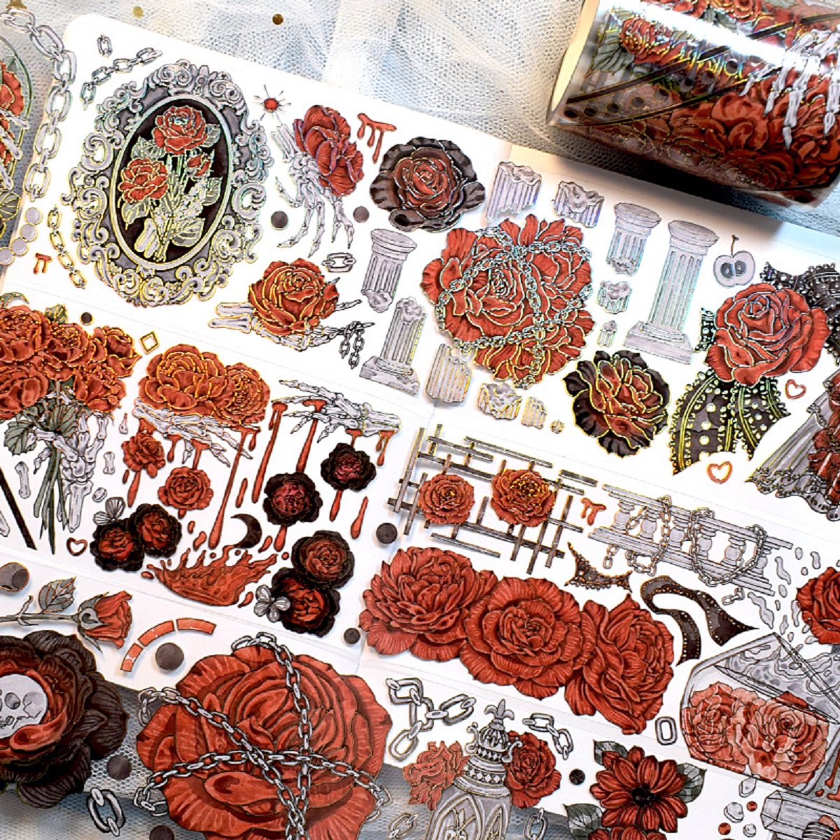 Beautiful flower washi tape with blingbling effect, laser effect and shell glaze, pls go to kailikin.aliexpress.com if you like them.
