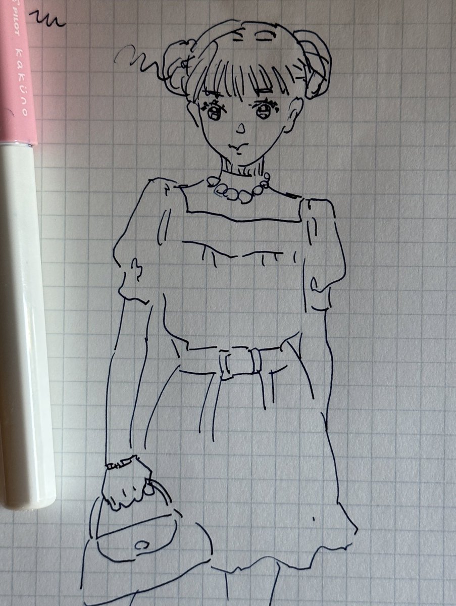 何ヶ月かぶりにヒトの絵描いた 
