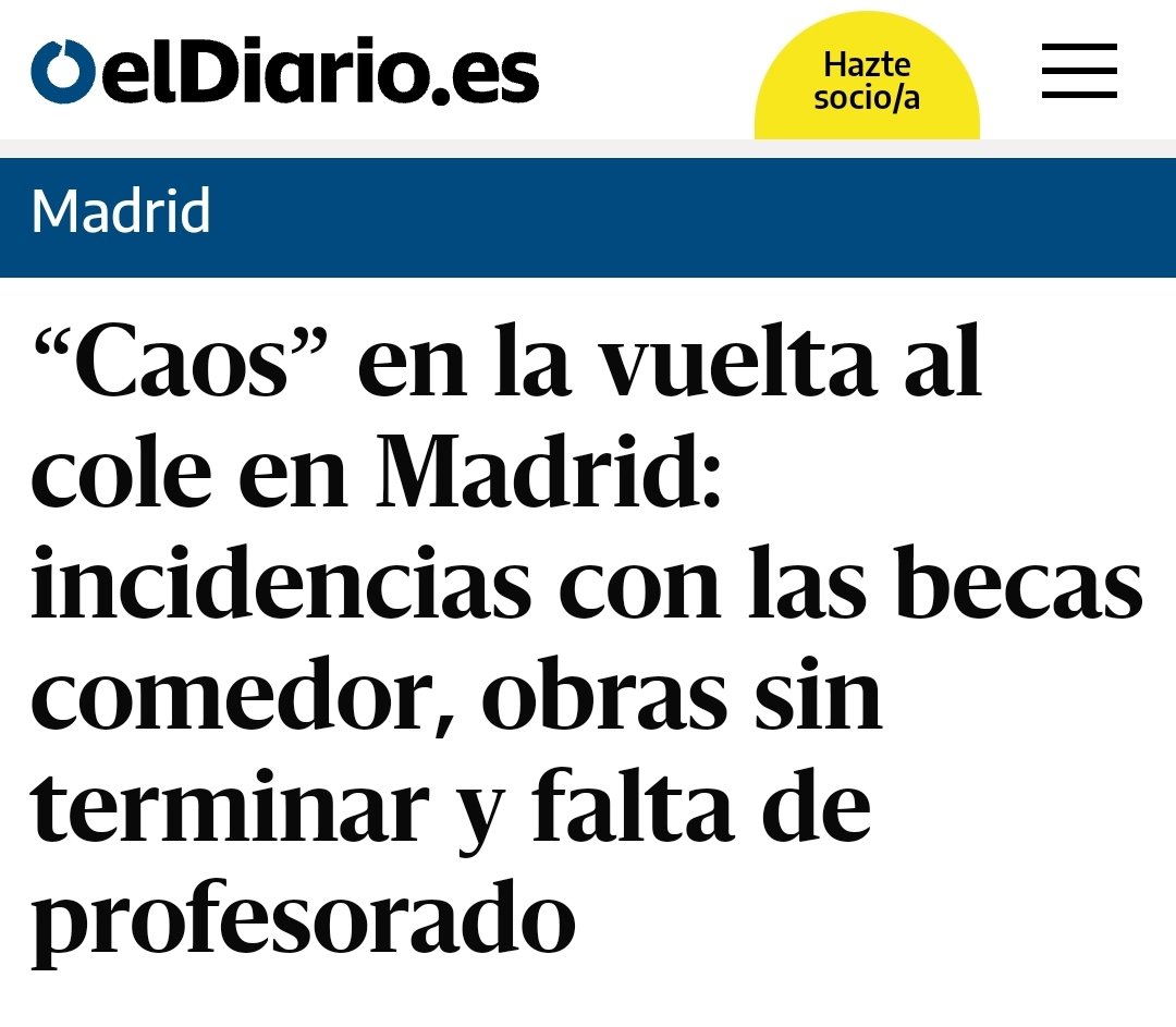 Monica_Garcia_G's tweet photo. Unanimidad entre profes, familias y dirección de los centros educativos sobre el desastre de esta vuelta al cole. Las niñas y niños pagan con su derecho a la educación la vanidad de Ayuso de querer apuntarse el tanto de ser la primera comunidad en comenzar el curso. https://t.co/2ouFfTU733