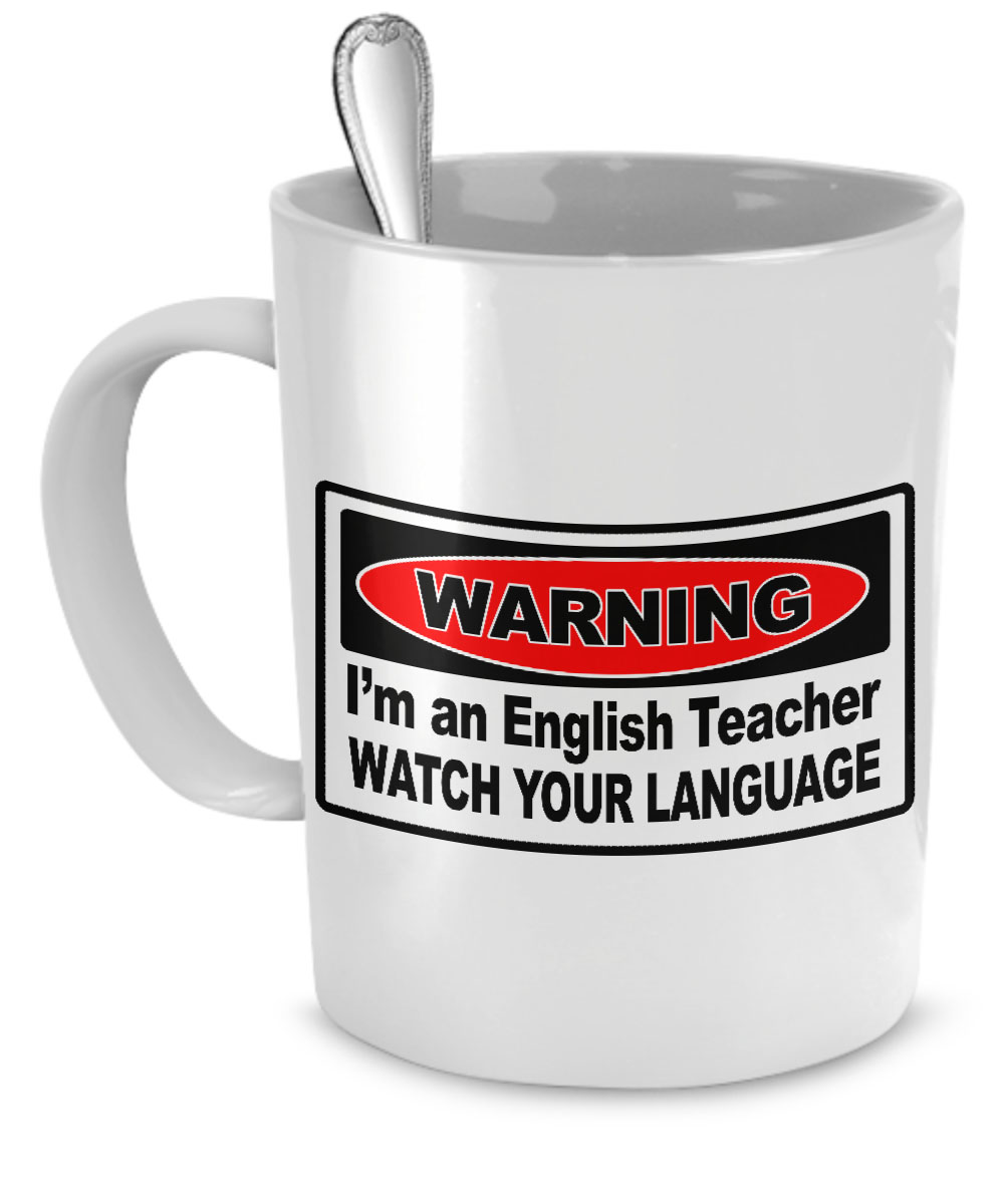 #English #teacher mug. Better watch your language! the-vip-emporium.com/collections/jo…