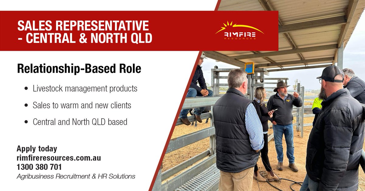 rimfireresource's tweet image. Take ownership of your own sales territory with established clients and considerable new business opportunities and be paid direct for your results.

Apply today: adr.to/xtyruai

#sales #salesrep #livestock #agriculture #agribusiness #agjobs #jobs #rimfireresources