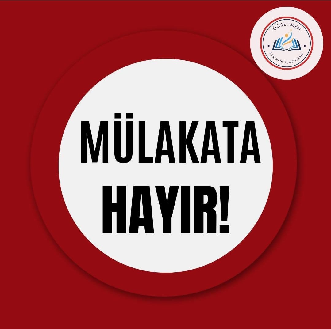 Mülakatın olduğu yerde adaleti tahsis etmek zordur. Biz hiçbir öğretmenimizin mağdur edilmesini istemiyoruz. Seçimden önce söz verildiği gibi mülakatın kaldırılmasını talep ediyoruz. 
#MülakatAdaletinKatilidir