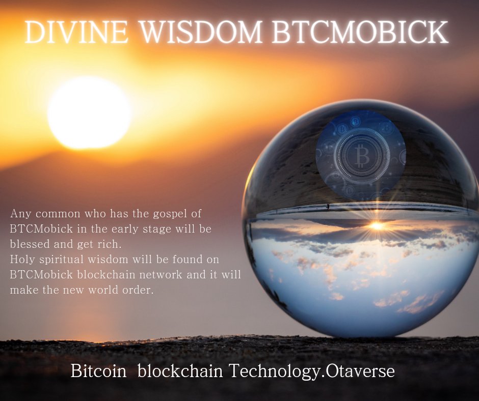 BarePainter's tweet photo. Каждый, кто на ранней стадии получит Евангелие от BTCMobick, будет благословлен и разбогатеет. 

Святая духовная мудрость будет найдена в блокчейн-сети BTCMobick, и это сделает новый мировой порядок. 

#BTCMOBICK
#OTAVERSE 
#BTC
#BITCOINTECHNOLOGY
#TRUSTECH 
#GOODNODCHAIN https://t.co/a1KEpporX1