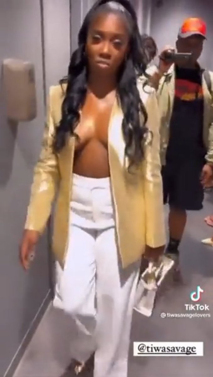 Look at Tiwa Savage, a public figure, dressing half naked to an  international show. Her breast even popped out of her dress.🤦 This is why  she is st - Thread from Editi