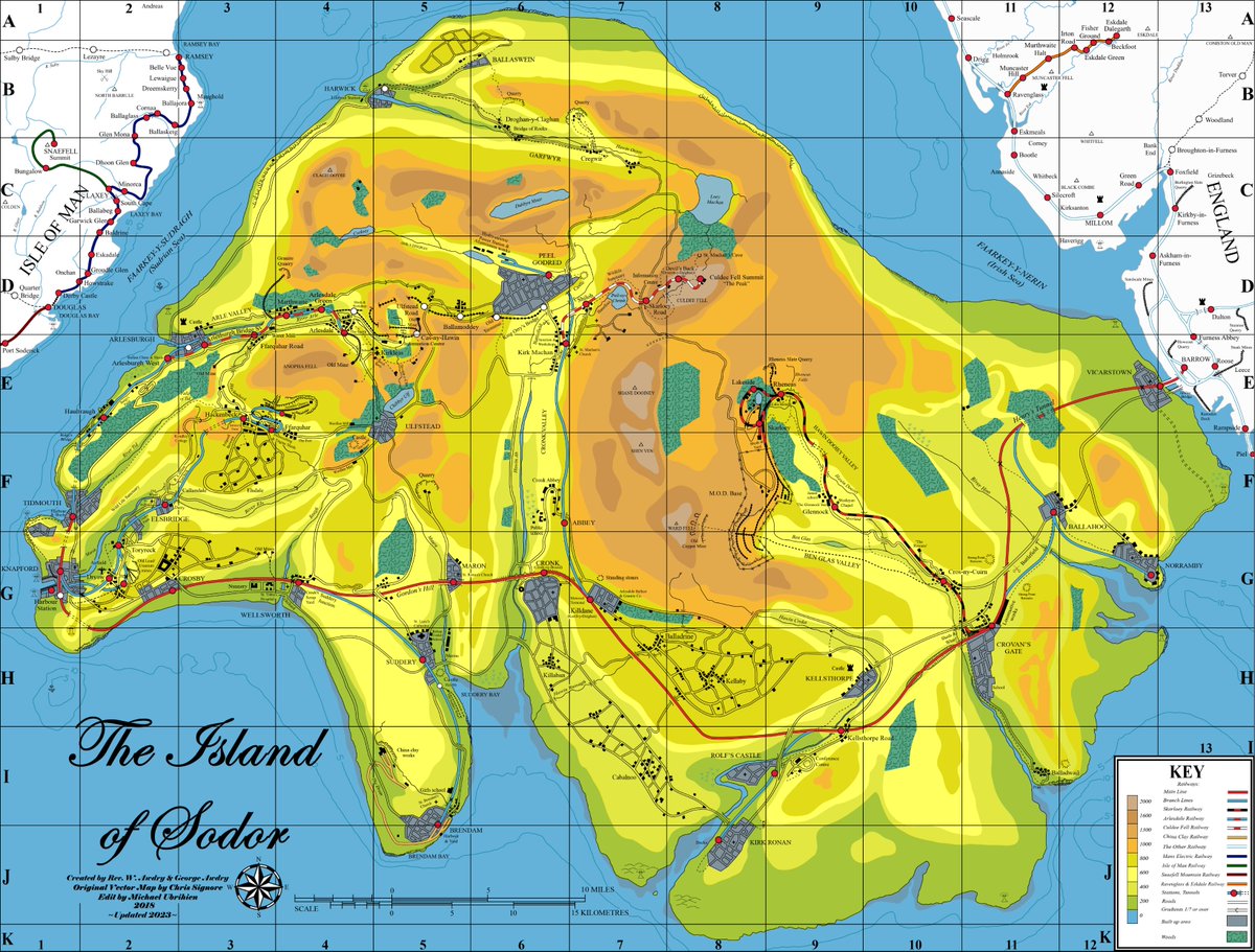 01Salty1's tweet photo. Exciting news! As promised last year, and to coincide with @TheUnluckyTug 's amazing RWS map video, here is a new &amp; improved Ultimate Sodor map edit, updated with even more details! 1/ https://t.co/piXFZ33JaB