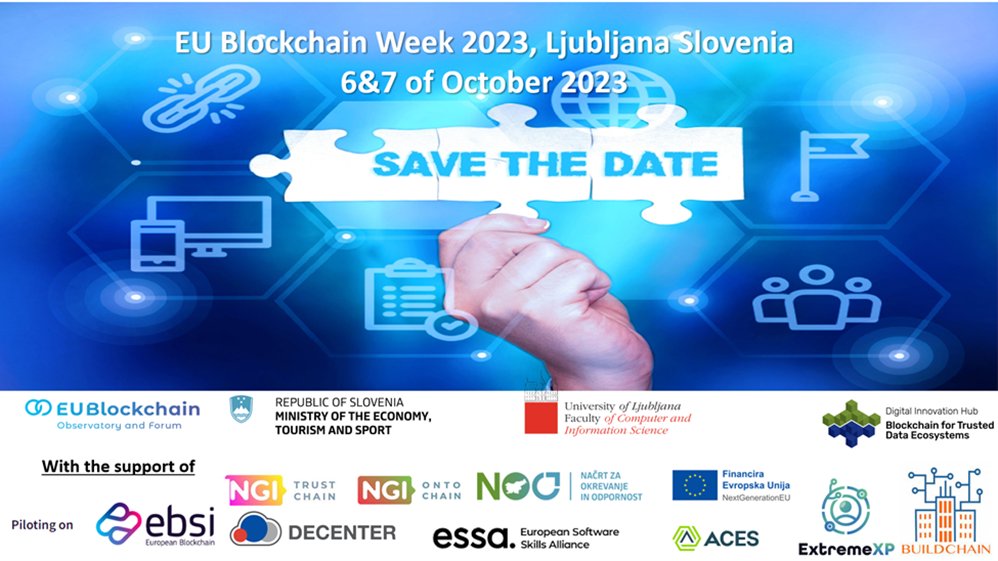 🎯 EU Blockchain Week 2023
#EU4Blockchain
⏲ Ljubljana, Slovenia from 6-7 October 2023
This year the event will focus on the regulatory framework, taking into account MiCA, #DLT Pilot Regime, challenges from the #DataAct & other regulatory environments which can have a strong…