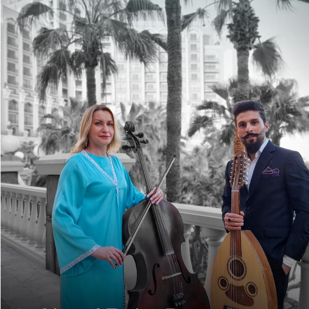 EventsGae's tweet photo. An enthralling performance by the Arabic and fusion cello-oud duo.🎶🌟

#Cellist #MusicalMastery #SoulfulSounds 
#oud #ud  #traditionalmusic #musicvideo #oudplayer #udi #oudplayers_iran #oudplayerdubai #oudmaker #musicianlife #turkishmusic #arabicmusic https://t.co/MU5ItFwa8i