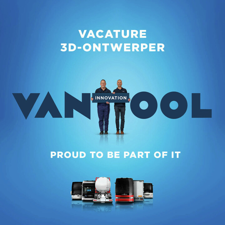 Ontwerp de toekomst van bussen en touringcars als 3D-ontwerper bij Van Hool. 🌀 Jij beschikt uiteraard over de kennis en/of ervaring. 👩‍💻 👉 En wij bieden een plekje in #teamvanhool. Roll with us? 🛞 Join us in #leadingtheway! vanhool.com/nl/careers 🌐