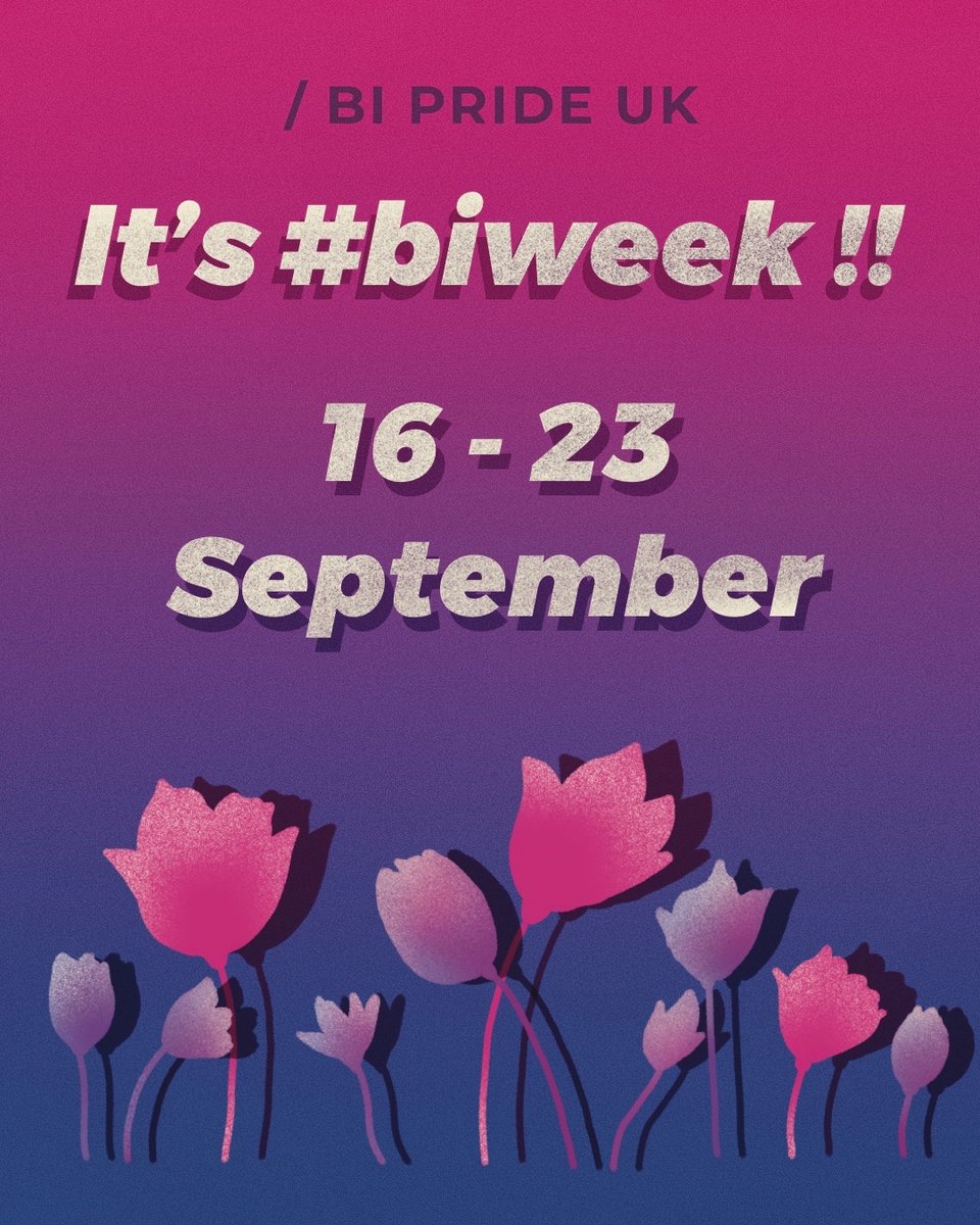 We hope you all have the most bisexual week possible 🥳 #biweek