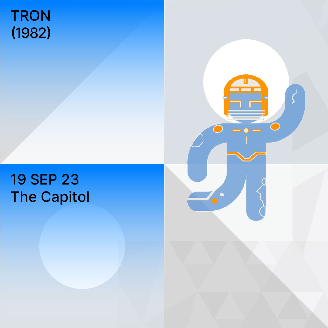 We love being part of MIGW, starting with a screening of TRON (1982) at The Capitol tomorrow Tuesday September 19 💙👾🔶

Tickets still available: eventbrite.com.au/e/tron-1982-fu…

#arcade #games #placemaking #urbanplay #melbourne #tron #migw23