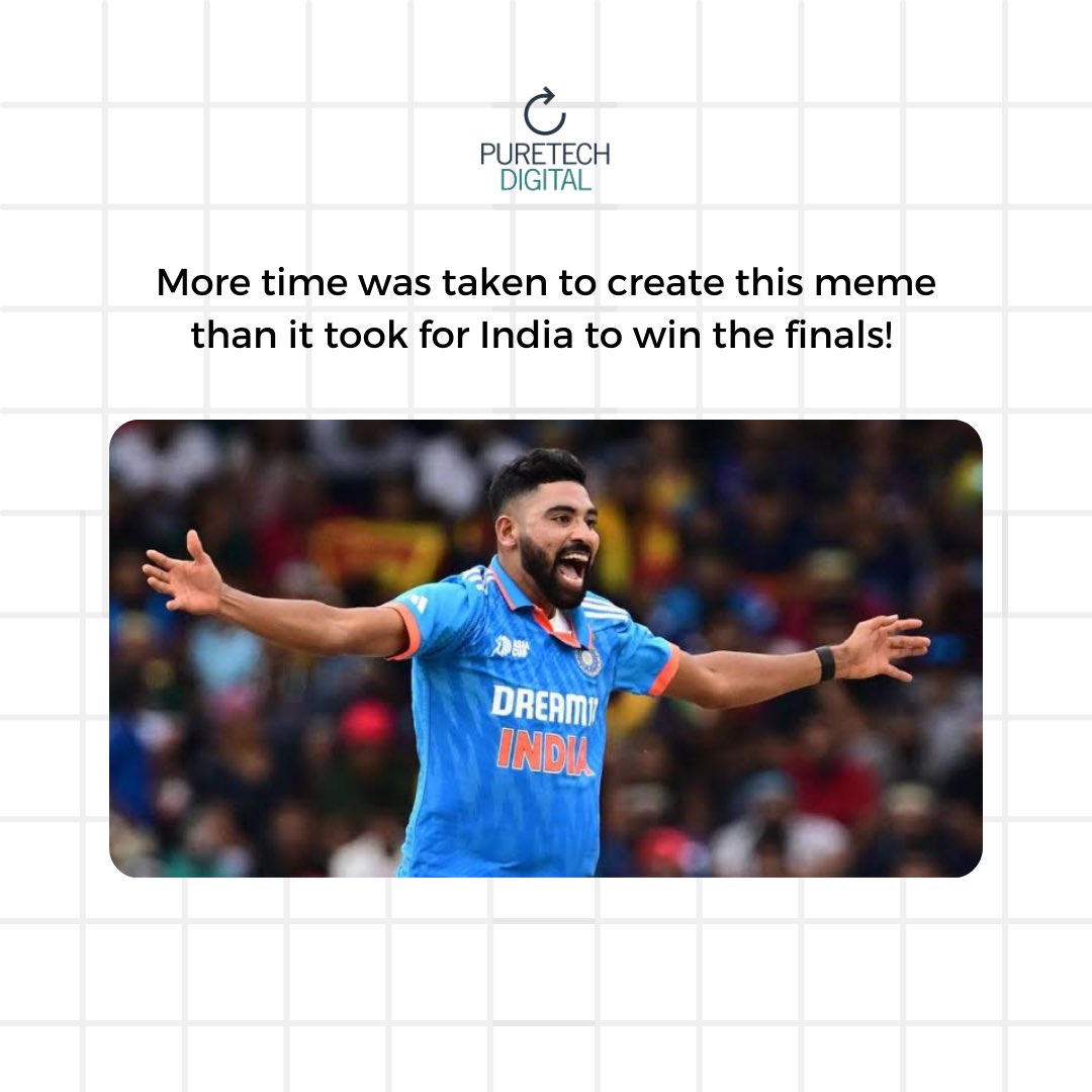 PuretechDigital's tweet photo. Be it cricket matches or social media posts, both are the tales of timing and technique🏏

Kudos to Mohammed Siraj on an exceptional inning in the Asia Cup Finals! ✨

#PuretechDigital #TrendingToday #TrendingMeme #AisaCup #IndianCricketTeam #Winning #MohammedSiraj https://t.co/jzp8vEeIlM