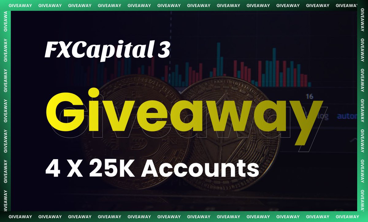 4 x $25k Challenge account giveaway to any of my random followers Criteria to Win 💯 ⇨Follow @ForexCapital333 & @traderbonafede ⇨Follow @X100Learnground & @Marresecira ⇨Like & Retweet this Post ⇨Tag 3 friends in the comment Winners after 24hrs LFG🔥💯🚀