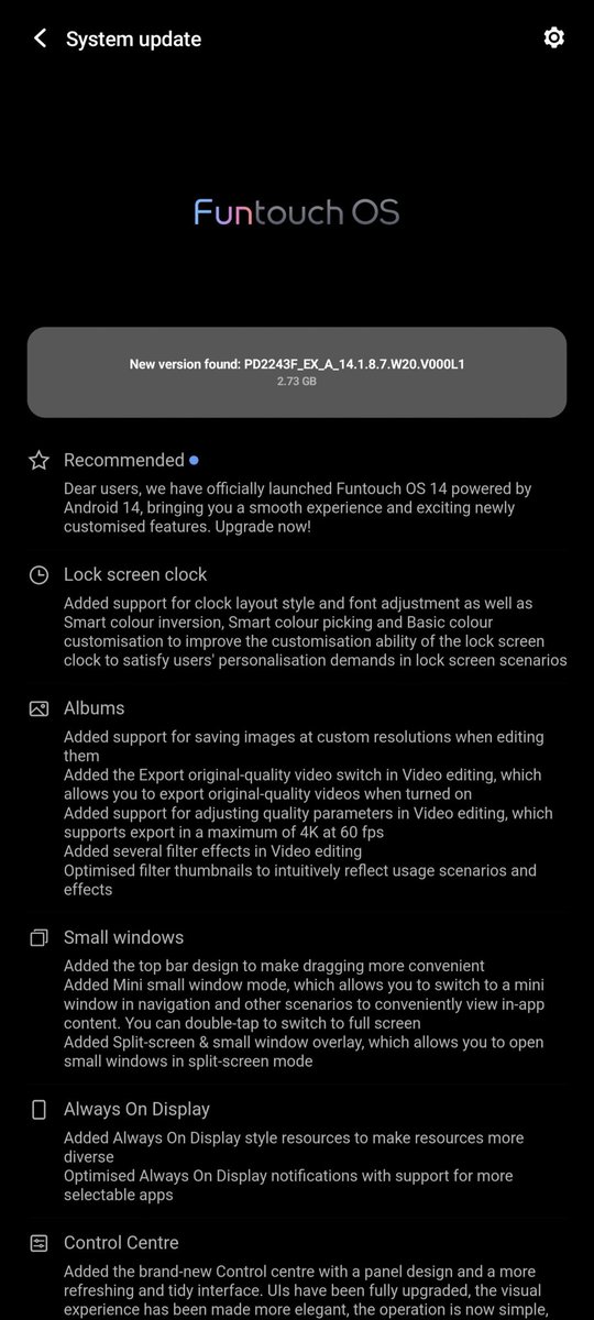 CR0SSCREW's tweet photo. Funtouch OS 14 based on Android 14 on iQOO 11. Having stuck with the same old QS Panel for the past three versions, they've now given it a complete overhaul in FT14.  #FuntouchOS14 https://t.co/WD00W1izbp