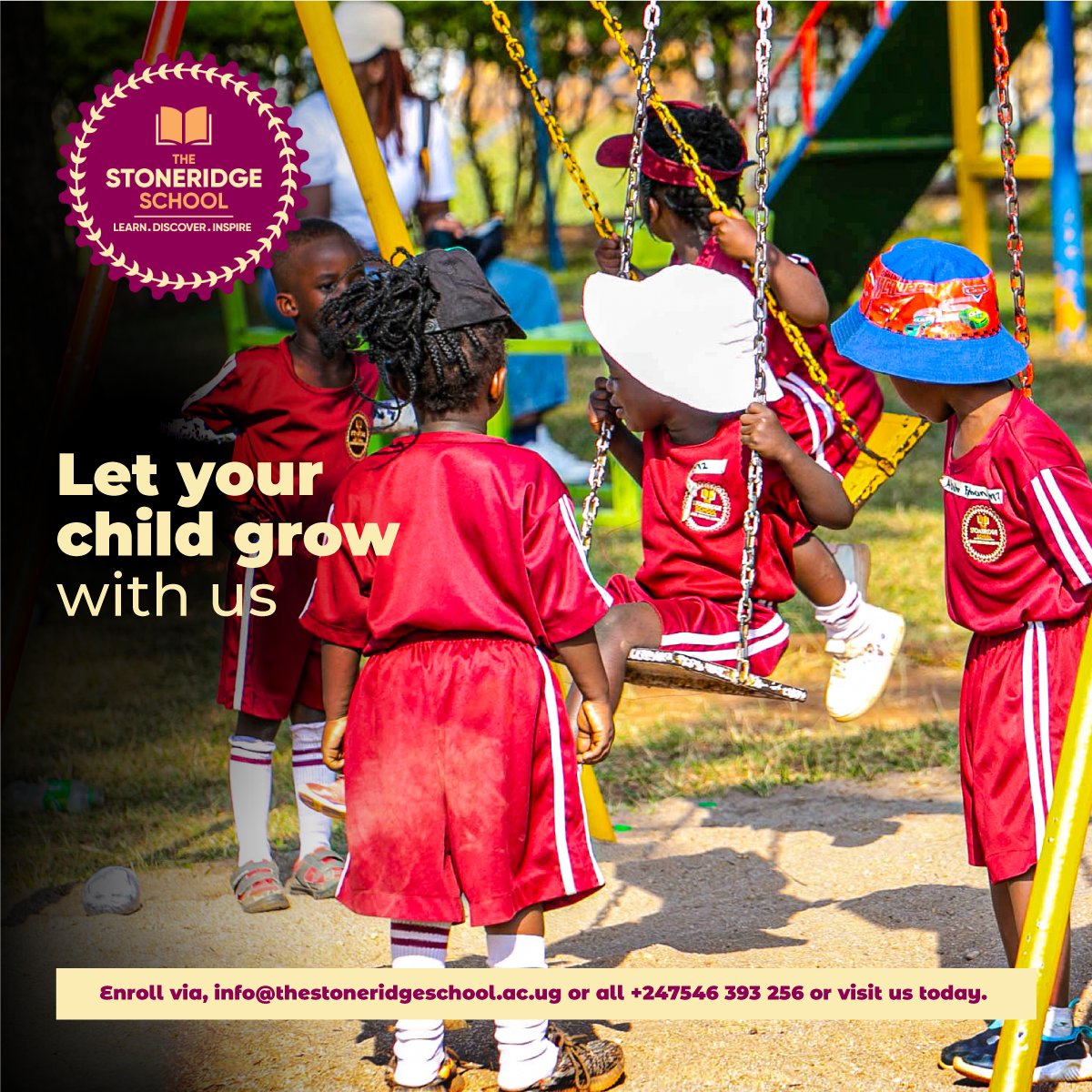 Stoneridge_Sch's tweet image. Unlock your children’s potential and embark on a journey of knowledge! 
Enroll them at Stoneridge School today.

For more information, email us via
info@thestoneridgeschool.ac.ug OR 
call +256 393  247546

#VisitStoneridge #EnrollWithStoneridge