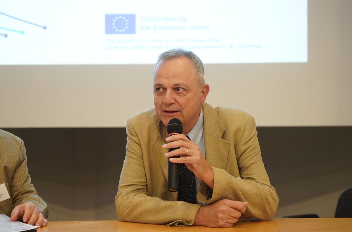 hellasqci's tweet photo. A warm welcome by Prof. Stefanos Kollias, Chairman of the Board of Directors of #GRNET, at the start of the 1st Training event of the #HellasQCI project.
Full programme of the training event here: https://t.co/guPW7UjGkK
#HellasQCITraining #QuantumTechnology #GRNET #EuroQCI https://t.co/aD4YfOHyhQ