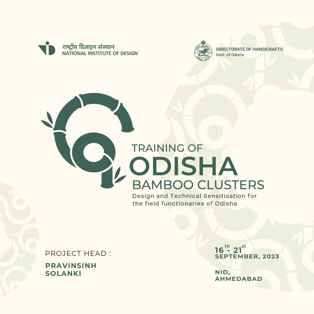 DhciOdisha's tweet photo. Glimpses of the on-going Field functionaries training programme at @NID_India (Ahmedabad) under #OBDA project. Participants from #Bamboo Clusters of Jajpur, Dhenkanal, Subarnapur, Mayurbhanj & Bargarh districts of Odisha are undergoing this training.
@PravinsinhK @HTH_Odisha https://t.co/2pVsohf4QL