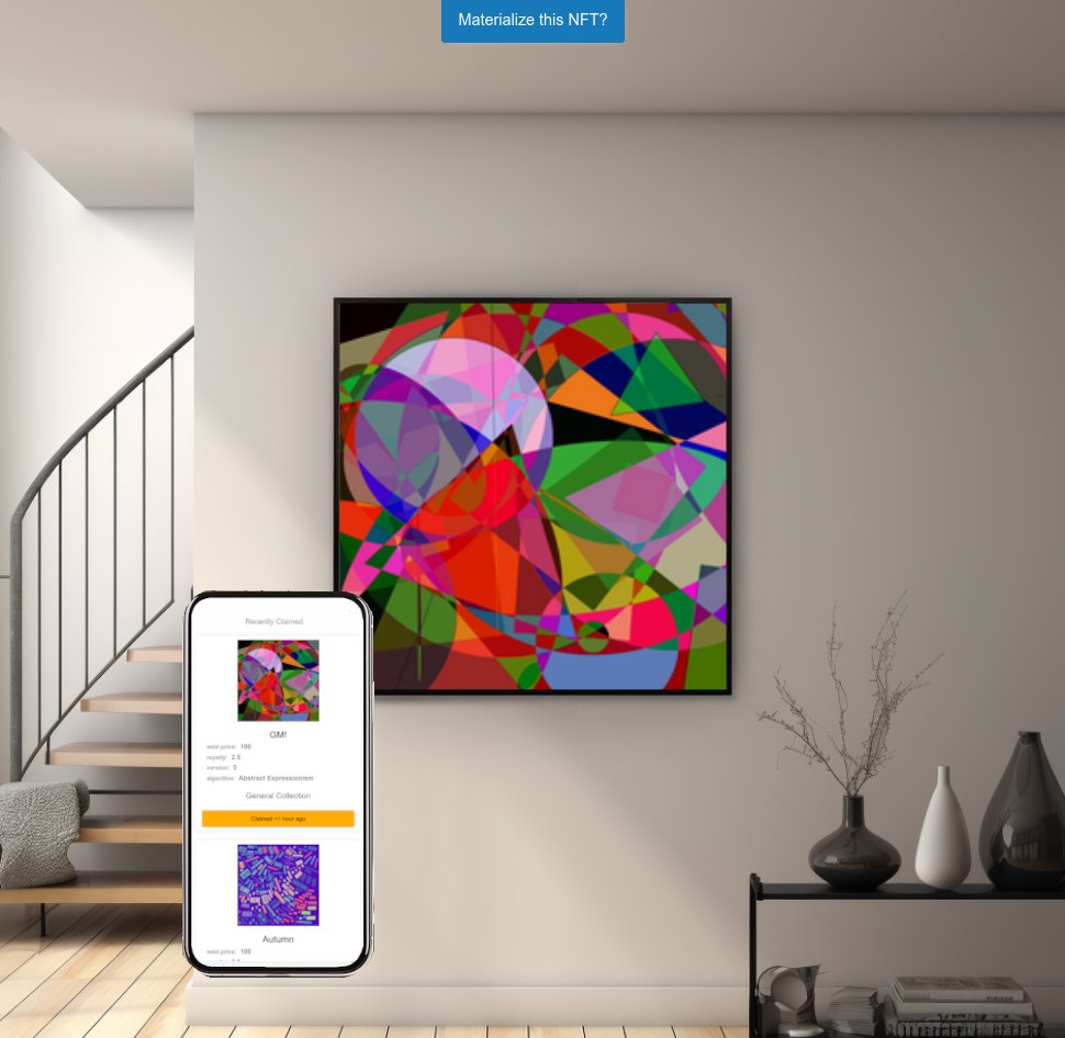 QueryArt's tweet photo. Qart code of GM!  as TNFT (Tangible NFT)😍 
Love it!  

https://t.co/KVJJyaNeQ3  do "redefine" NFT. 💪

#nft #nftart #nftgallery #nfts https://t.co/qG1FGAiL0p