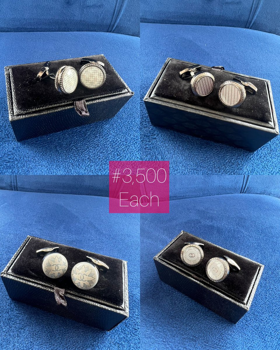 MOHAB_FABRICS's tweet photo. Men accessories are essential 😍👍
Varieties of cufflinks available for purchase 🛍️📌

•FOR PICK UP📍: 
Mohab Apparel, Deborahs’ Place along Abdulahi Mohammed Road, Old Sawmill Area, Tanke Ilorin. https://t.co/e52mydpfGB