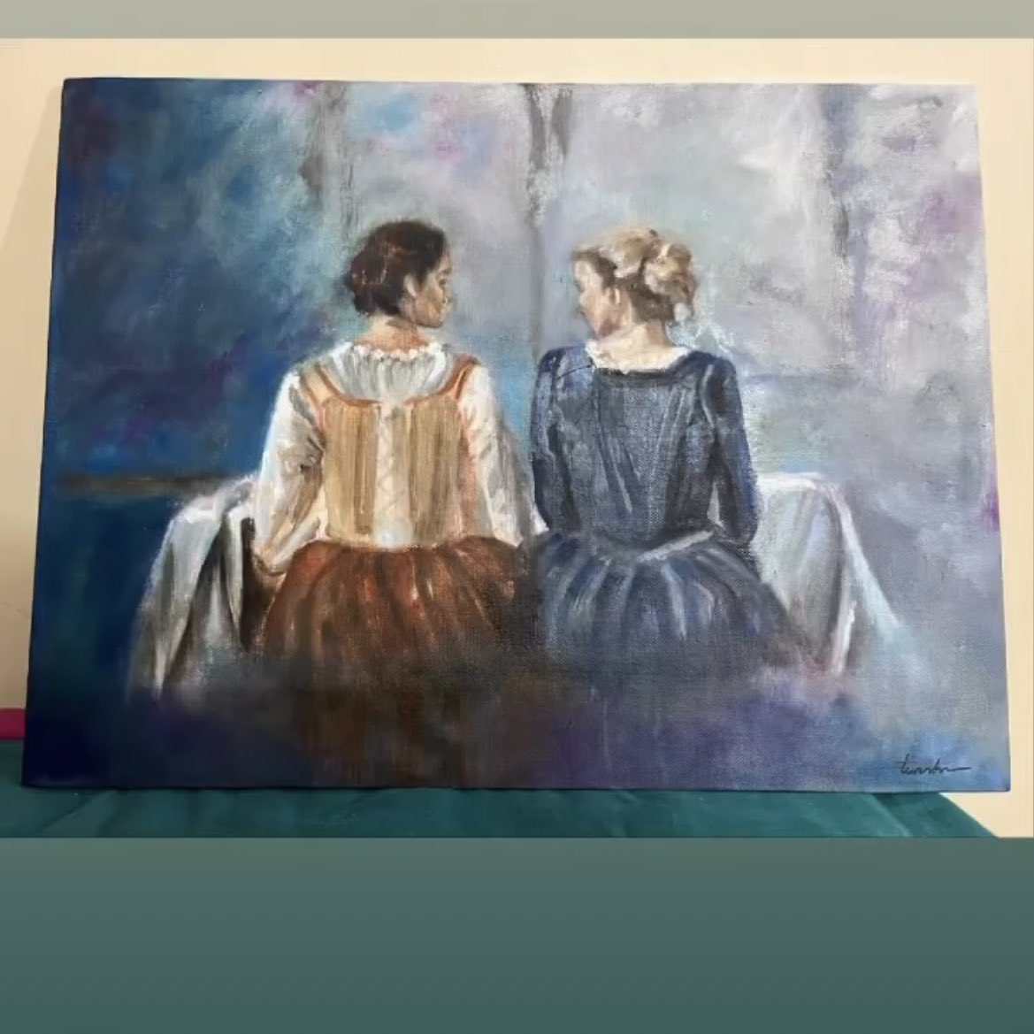 MangaleKalyani's tweet photo. Hearts were broken.
Lives were changed.
Friendships were made.
And a few people started learning French.
This painting is one of my prized possessions. Thank you Celine, Adele and Noemi for everything ❤️
#POALOF #P28 https://t.co/5KigW4Lk1E