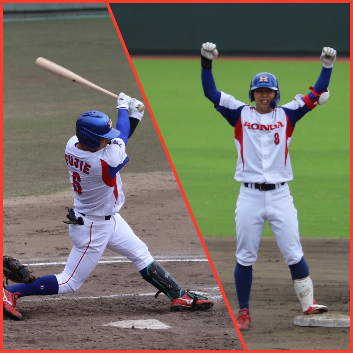 Honda_suzukabb's tweet photo. 【第48回社会人野球日本選手権大会東海地区最終予選　試合結果】
#Honda鈴鹿 3 vs 0 王子

8 1/3回を無失点の好投で勝利に導いた井村投手！

【次戦】
9/19（火）10:00開始予定
vs 西濃運輸
@岡崎レッドダイヤモンドスタジアム

#井村勇介
#至学館大学 https://t.co/gGPiUg4MZa
