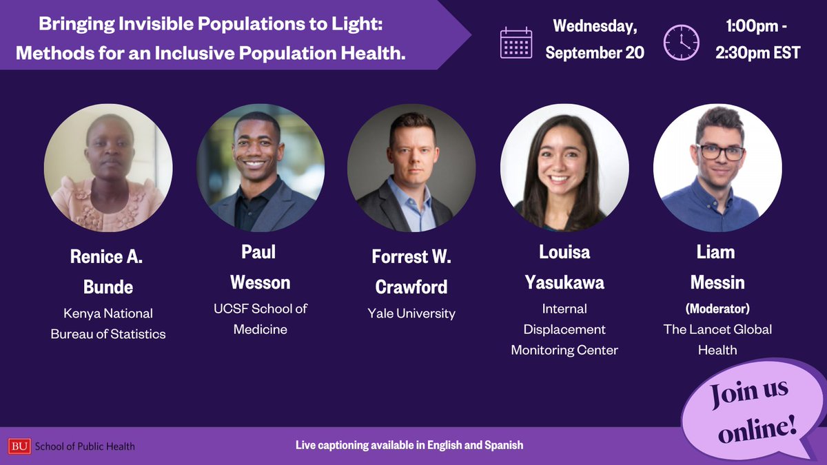 IDMC_Geneva's tweet photo. IDMC researcher @LouisaYasukawa will speak on a @BUSPH panel on challenges of obtaining data about hard-to-reach populations - those “hidden” from public health stats - and how to fill the gaps to better identify and address #healthneeds this Weds: ://tinyurl.com/42a8p5am https://t.co/PD8Q48XITZ