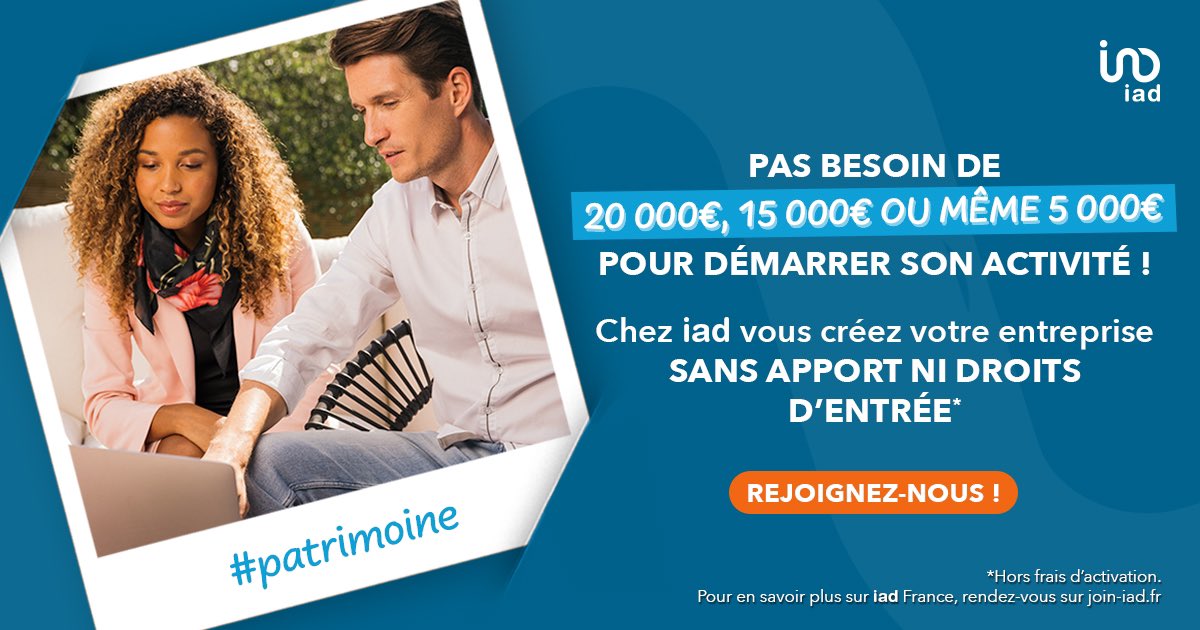 jpinaudimmo's tweet photo. Chez iad vous démarrez sans apport, sans financement et chacun est propriétaire de son fonds de commerce cessible et transmissible. 
Chez iad la propriété du fonds de commerce n’est pas réservée qu’au franchisé, elle est pour tous les iadiens ! ➡️ Contactez-moi : 0663513317 https://t.co/9GMFD0DZOS