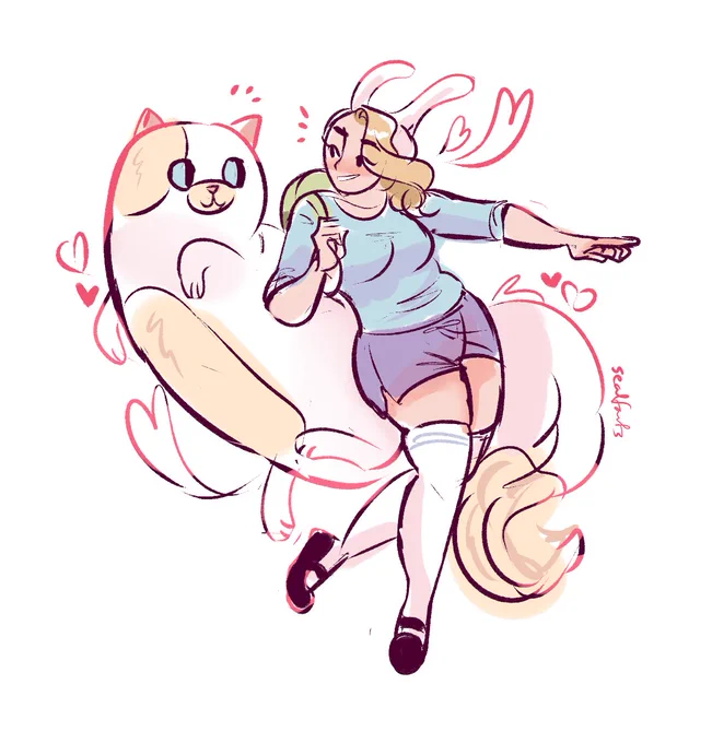 this one goes out to 15 year old me who always wished I could draw fiona good - well, here you go #FionnaandCake 
