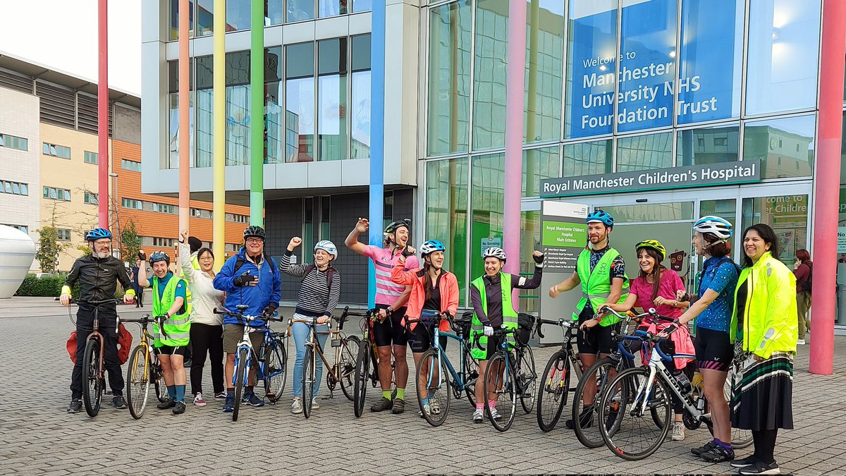 Our team from the Royal Manchester Children's Hospital setting off cycling to the <a href="/EuroSPE/">ESPE</a> 2023 conference in the Hague. Go team!