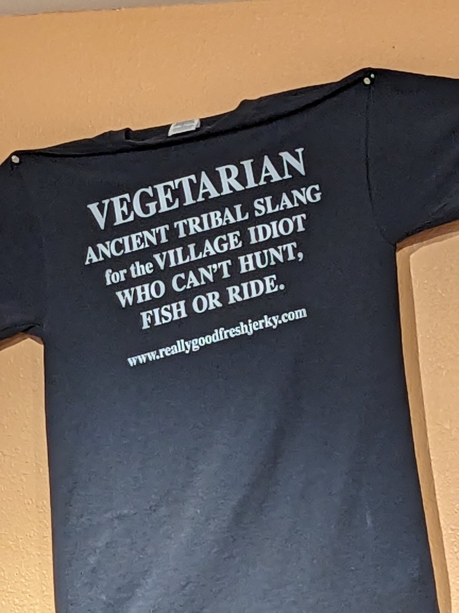 Michhenn9900's tweet photo. I can't stop laughing 🤣🤣🤣

Ok. So it's no secret that I'm plant based, but funny is just funny!

Traveling home from AZ, we stopped and went into a little roadside shop.  This was tacked onto the wall.

I was so tickled, I can't help but share.

Happy Monday! ❤️ https://t.co/W7tBq55ZQL