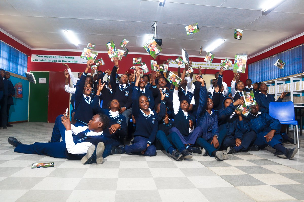 ntombhiyamutson's tweet photo. Born in a village with limited access to libraries, I've made it my mission to provide books and empower youth through our foundation @nymfoundationsa 📚🏆

Join us as we inspire a love for reading, one book at a time. Please mention any author you many know. We would like to collaborate with them 

You can donate Books/ New or Old. 
Contact us: 073 622 8432