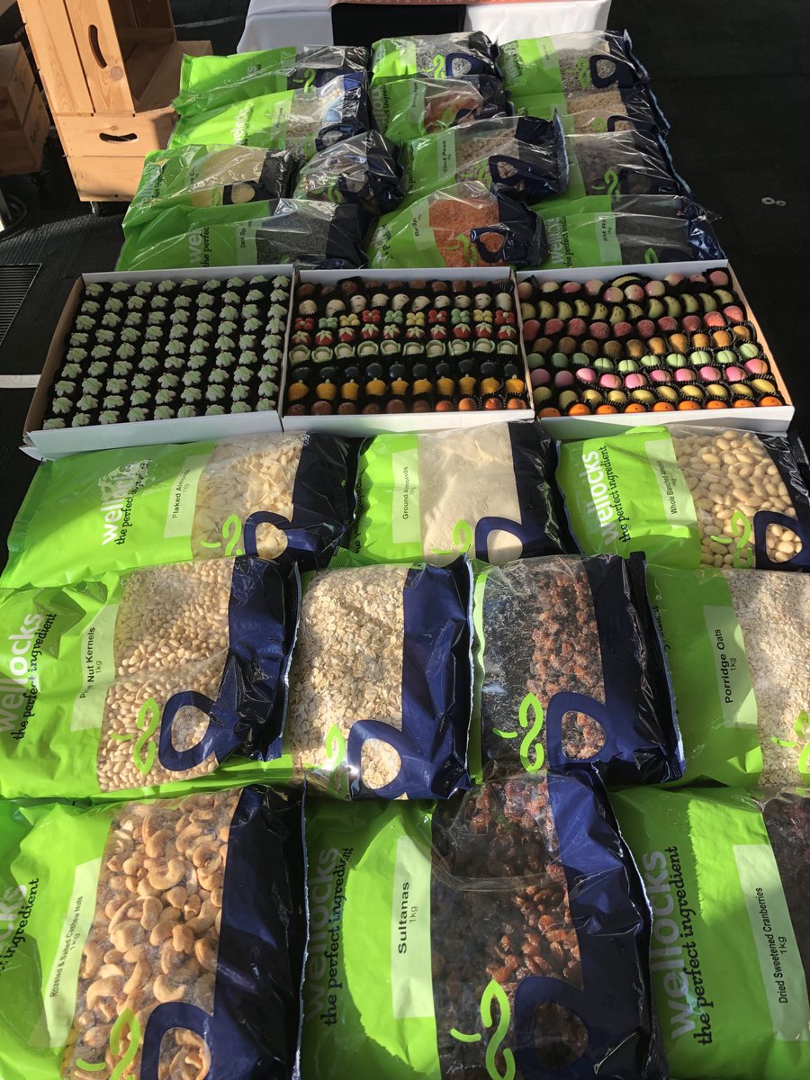 All ready for a busy day ⁦<a href="/wellocksfood/">Wellocks</a>⁩ trade show ⁦at Old Trafford.