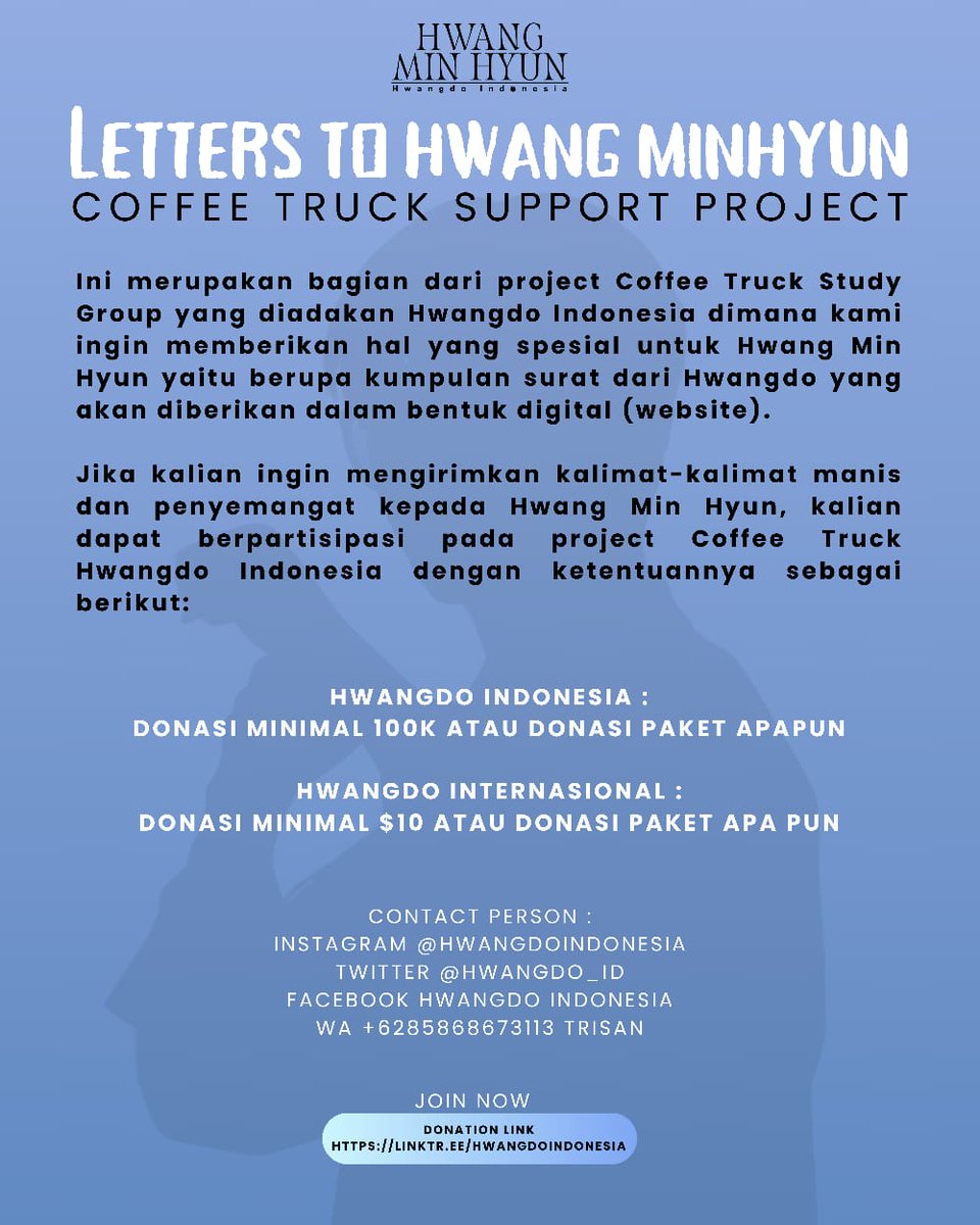 hwangdo_id's tweet image. If you want to send sweet &amp;amp; encouraging sentences to #HwangMinHyun,you can participate in @hwangdo_id Coffee Truck project with the following conditions:
🍑
*Indonesian:Donate a minimum of 100K or donate any package
*International:Donate a minimum of $10 or donate any package🧡🙏🏻