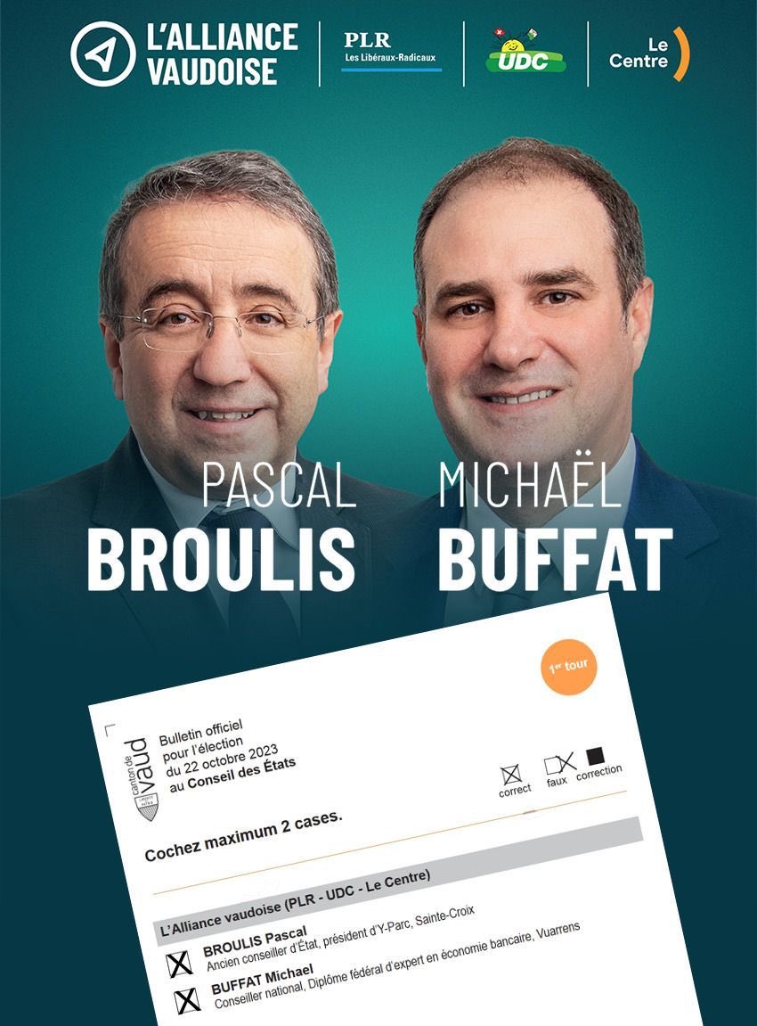 Pour les EF 2023 votons les candidats de l’Alliance vaudoise!