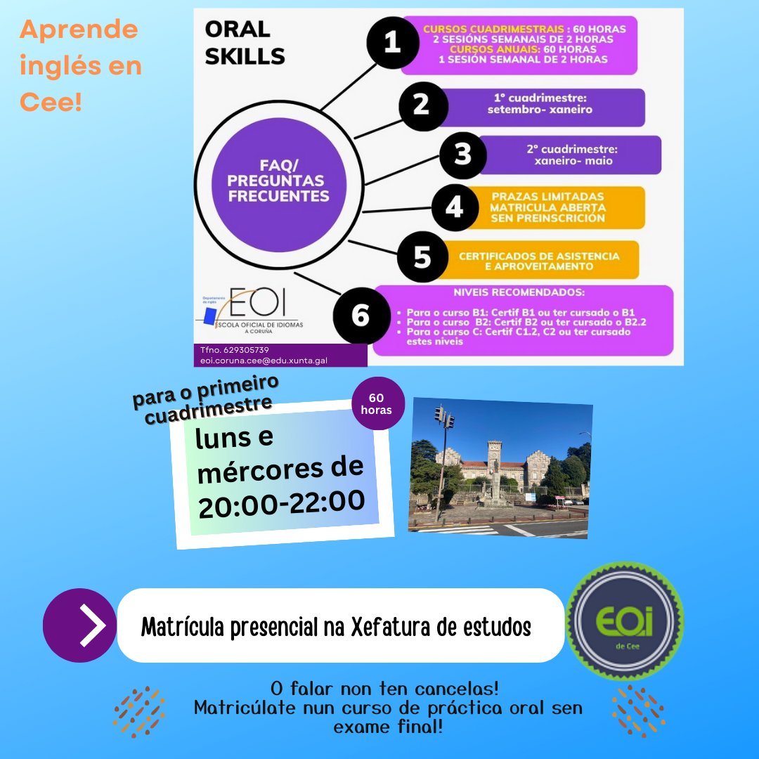 📢 Hoxe comezamos pero aínda estás a tempo de unirte!
Visítanos a partir das 16:00 h.