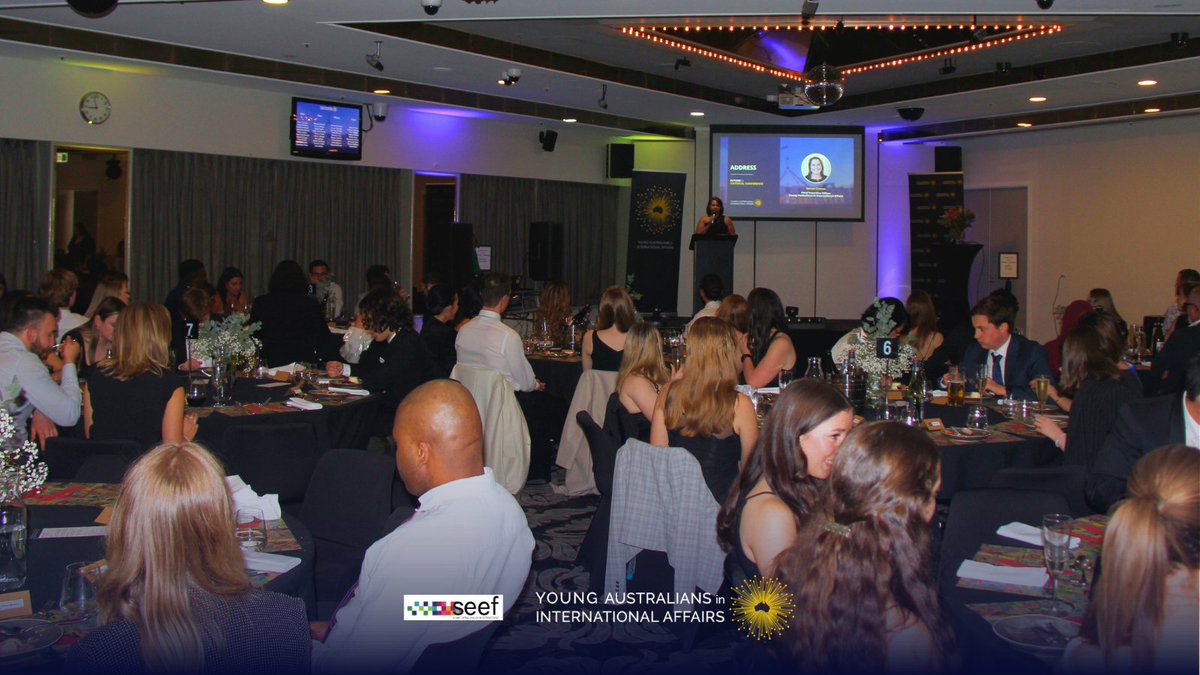 YoungAustIntAff's tweet photo. YAIA's #Future23 #Gala Dinner was a great way to mark the end of another successful #conference and celebrate our newfound connections π₯ π
The night was filled with delicious food, #networking with new friends, and, of course, dancing! A heartfelt thank you to everyone who contributed to the success of this remarkable evening π