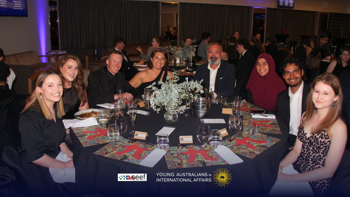 YoungAustIntAff's tweet photo. YAIA's #Future23 #Gala Dinner was a great way to mark the end of another successful #conference and celebrate our newfound connections π₯ π
The night was filled with delicious food, #networking with new friends, and, of course, dancing! A heartfelt thank you to everyone who contributed to the success of this remarkable evening π