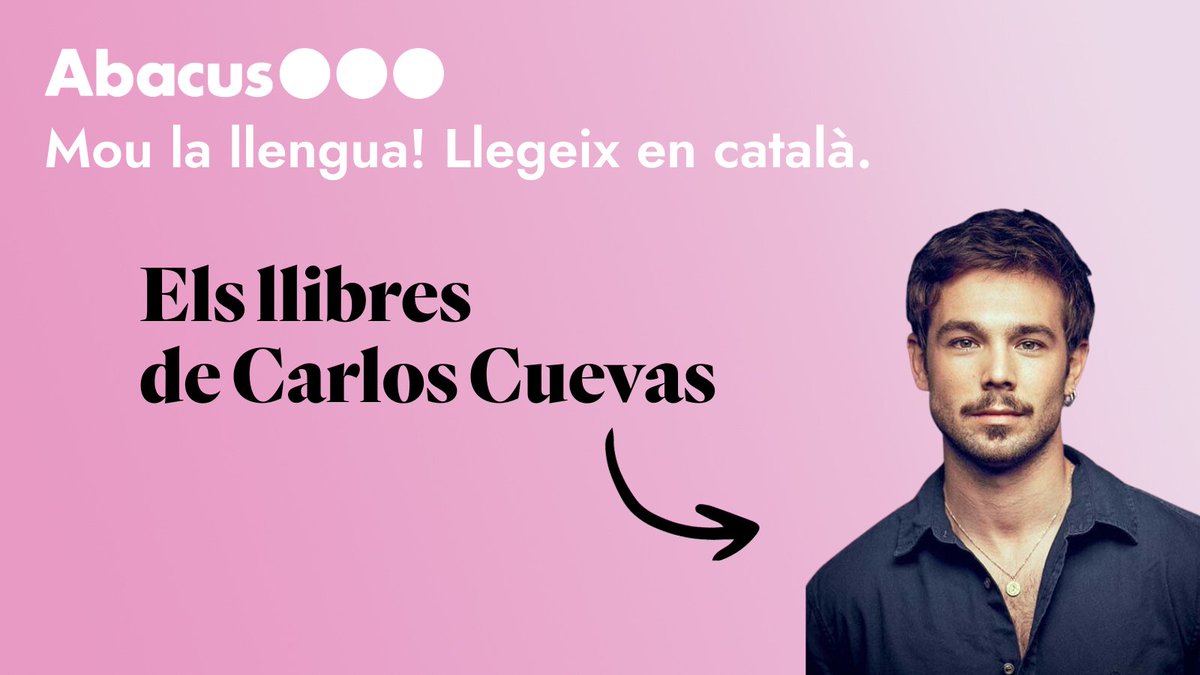 abacus_botigues's tweet photo. 📚 Continuem visibilitzant la literatura en català!

👤 Soc el @CarlosCuevas44. La febrada literària em va arribar durant l'adolescència i va ser tan forta que vaig decidir estudiar literatura a la universitat. Soc dels qui llegeix molts llibres alhora.

#RecomanacionsEstelars https://t.co/tky49vZxK0