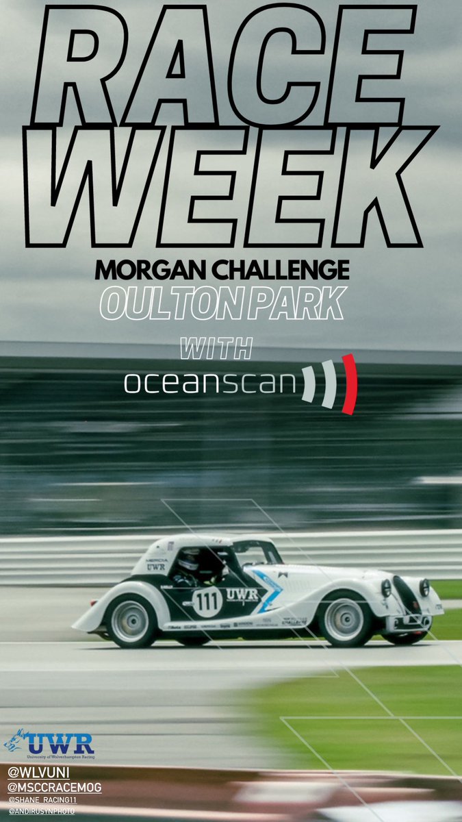 ITS RACE WEEK!! Our UWR Morgan race team head to @Oulton_Park for the penultimate round of the Morgan Challenge this weekend, UWR currently sit in a championship winning position, if they can have a good result at Oulton Park they can win it at the last round at Croft in October