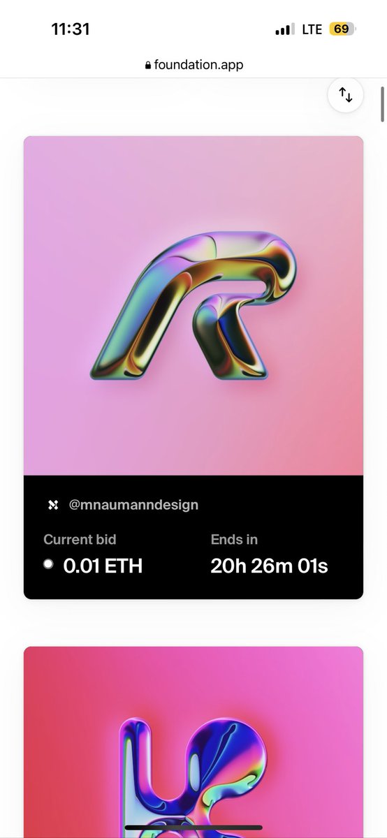 mnaumanndesign's tweet photo. I recently published my @36daysoftype series of 2022 as NFTs on @foundation.
Starting price for all pieces is 0,01 ETH. Auctions for the letters R, K & J started and are ending soon!
https://t.co/pBTUBcwxDw
#cryptoart #nftart #nftartist #36days #36daysoftype #36dot #foundation https://t.co/L7AFHnygsj