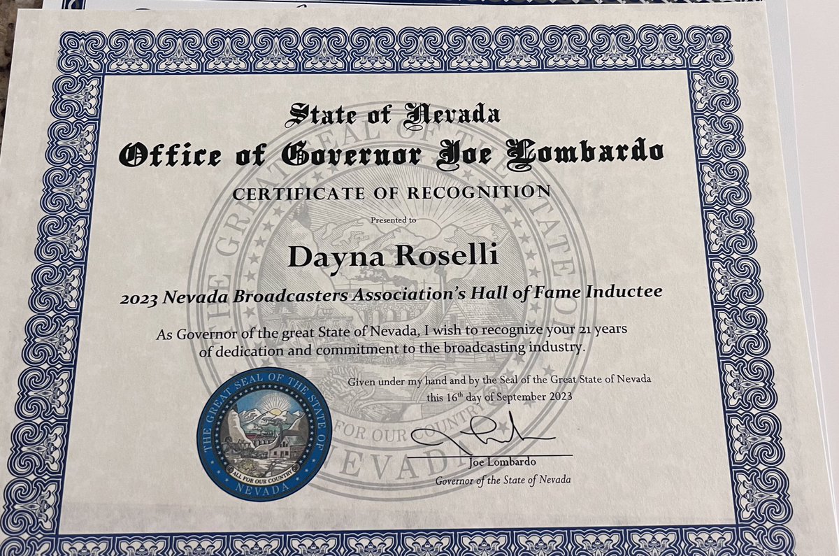 Inducted into the @NVBroadcasters Hall of Fame. I’ve loved telling your stories through the years. Proud to have an amazing business partner and co-host @SeanMcTV & supportive friends, colleagues and community. Let’s keep journalism alive!