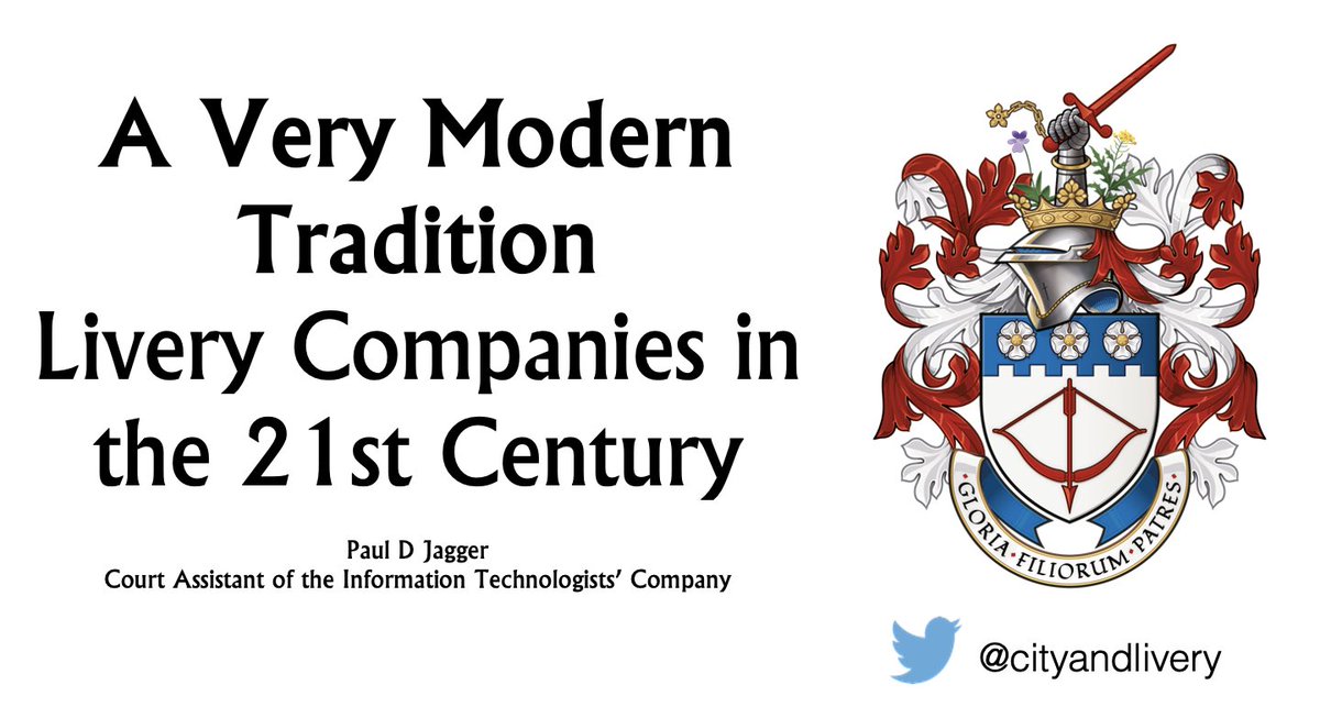 The next City Briefing is on 2nd November in Guildhall. I will be speaking on Livery Companies in the 21st century. Book your place on the briefing here: liverycommittee.org/product/city-b…