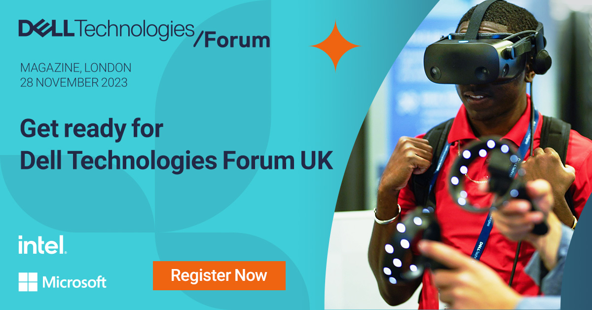 StephenBosarge's tweet photo. Dell Technologies Forum 2023 is coming to London on 28 November! Find out how to transform ideas into innovation faster 💡. Register today 👉. https://t.co/8f4Na3yO1O 
#DellTechForum #iWork4Dell
Please Join us https://t.co/mKKzfkttoD