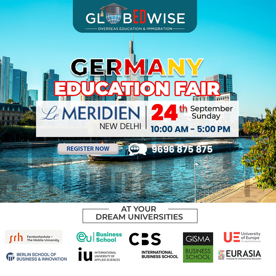 Join us at the Study Abroad Education Fair and explore endless possibilities in Germany!

Connect with representatives from renowned German universities only on 24th September 2023 at Le Meridien, New Delhi

#studyabroad #studyingermany #germanuniversities #highereducation