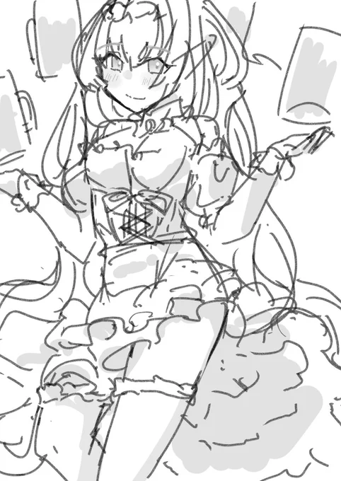 若干加筆したプマさんらくがき 