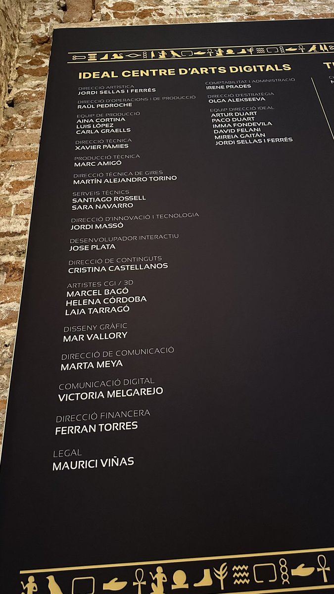 messcellany's tweet image. Premiere de #TutankamonImmersiu el passat dijous 14/09 a @idealbarcelona . Feliç i orgullosa d’haver format part de la família #LayersOfReality i genial manera de tancar aquesta etapa, molts èxits!!