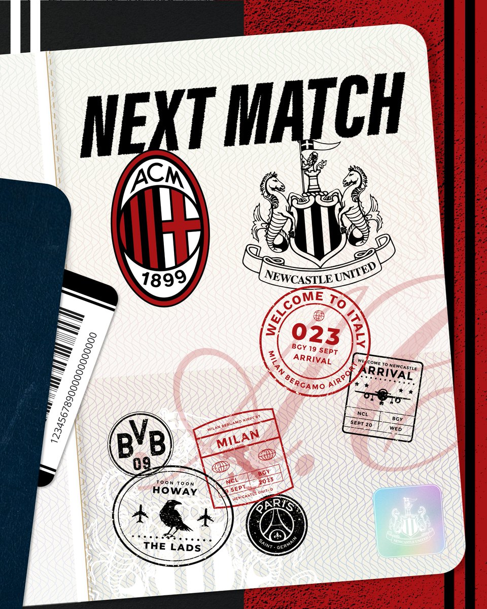NUFC's tweet photo. Our #UCL journey starts tomorrow! 🤩🇮🇹 https://t.co/ORE2ZzyVgK